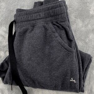 JoyLab Womens Small Charcoal Gray Heathered Ankle Zip Jogger Sweatpants